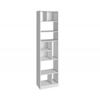 Manhattan Comfort 22AMC6 Valenca Bookcase 4.0 with  10 shelves in White